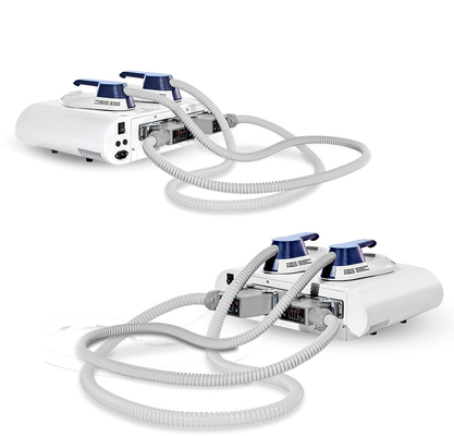 Portable ems body sculpting machine home use 2 handles cellulite reduction rf skin tightening body sculpting machine