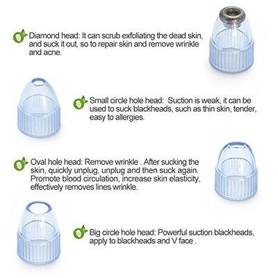 White Color Vacuum Microcrystalline Blackhead Remover For Teenager