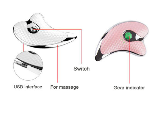 Rechargeable Heated Electric Gua Sha Massager Vibrating Lifting