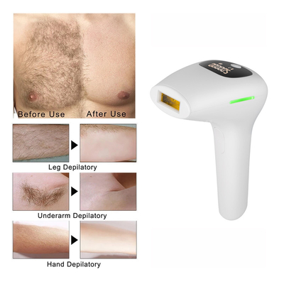 Full Body Mini IPL Laser Hair Remover Painless 500000 Flashes White Color