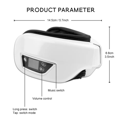 Heat 2022 Upgraded Rechargeable Smart Eye Massager With 3 Modes For Relax And Reduce Eye Strain Dry Eye